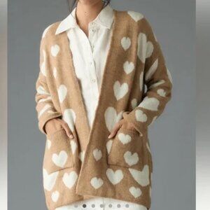 Maeve Hearts Cardigan NWT